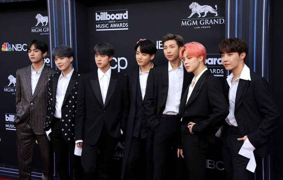 J-Hope, V, Jungkook, Jimin, Suga, Jin and RM of BTS at the 2019 Billboard Music Awards