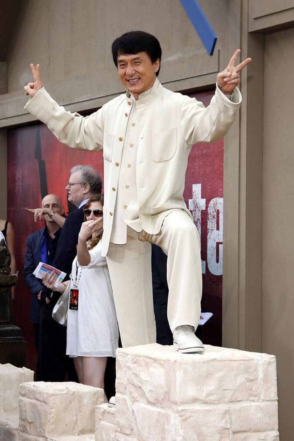Jackie Chan at the Los Angeles premiere of 'The Karate Kid'