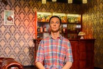 Jim Parsons as Sheldon Cooper at the Beijing Madame Tussauds wax museum