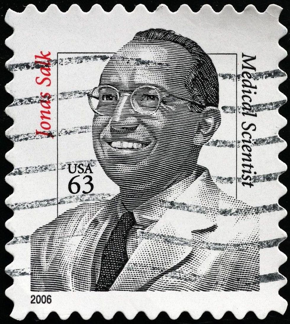 Jonas Salk black and white portrait