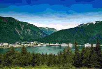 Juneau is situated in the panhandle of Alaska right between the Gulf of Alaska and British Columbia