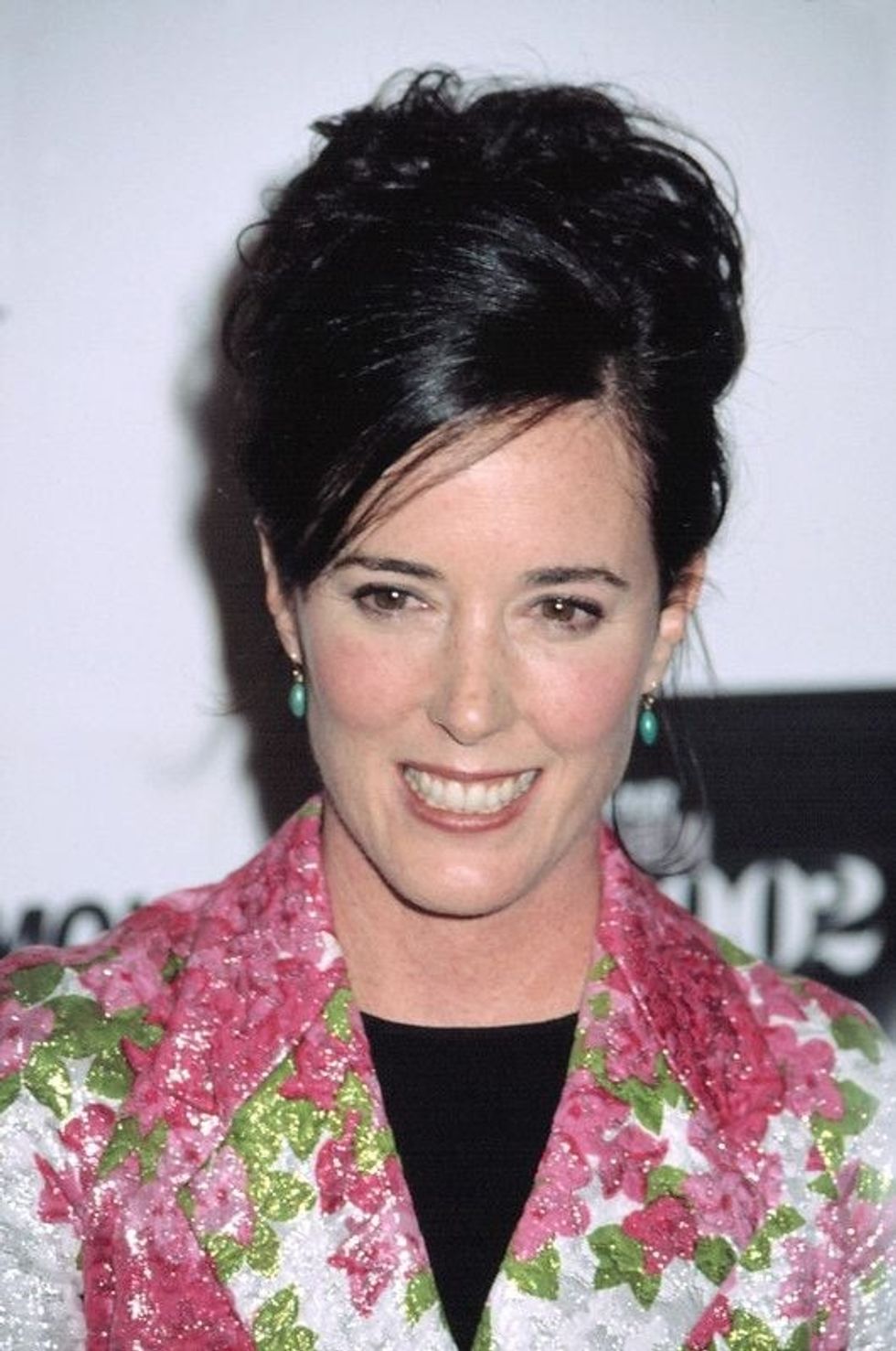 Kate Spade in a floral dress