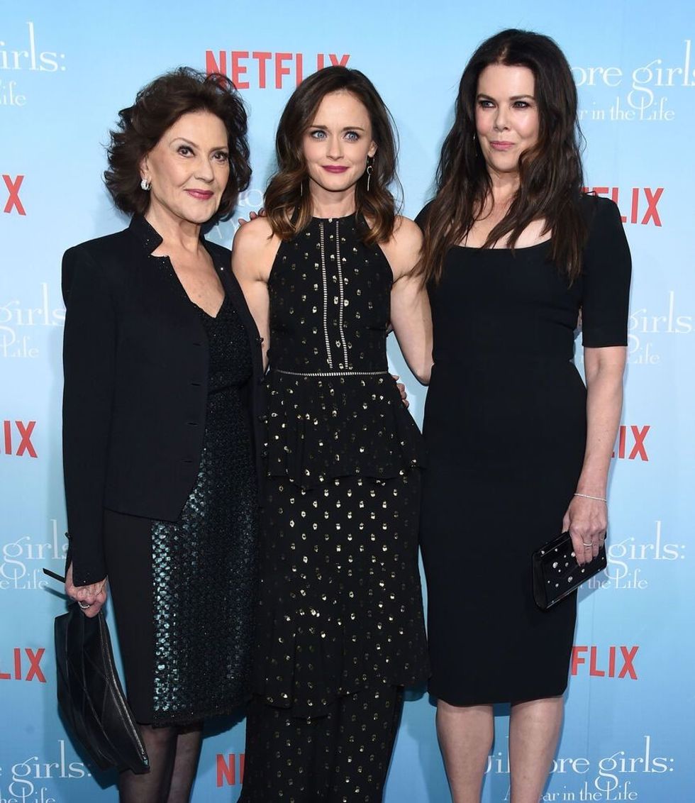 Kelly Bishop, Alexis Bledel and Lauren Graham arrives to the Netflix's 'Gilmore Girls