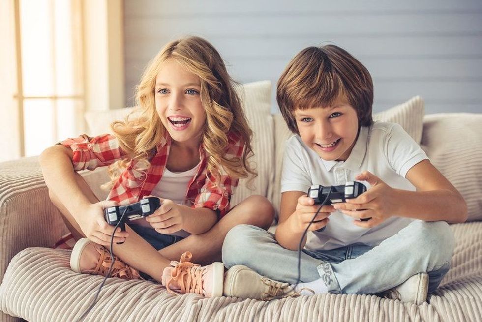 Kids playing game