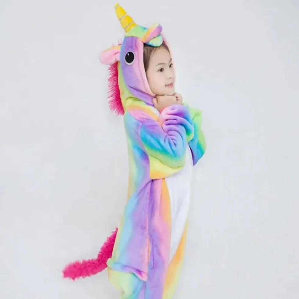 Kids' Unicorn Kigurumi Animal Cosplay Costume - eBay