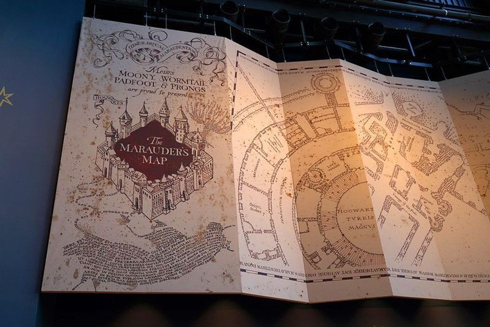 Large recreation of the Marauder's Map