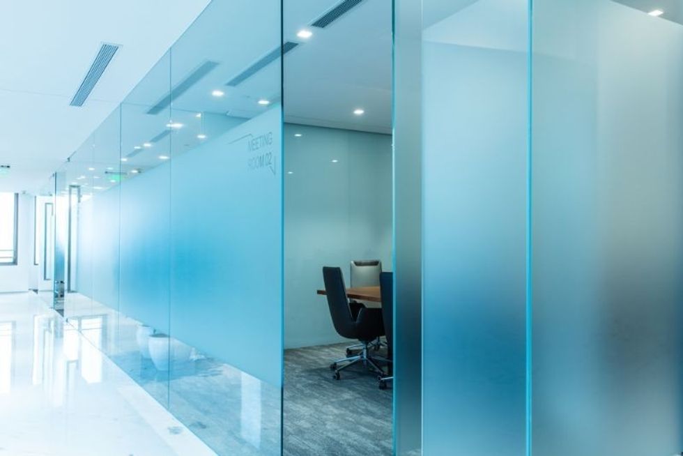 Large translucent glass blocks