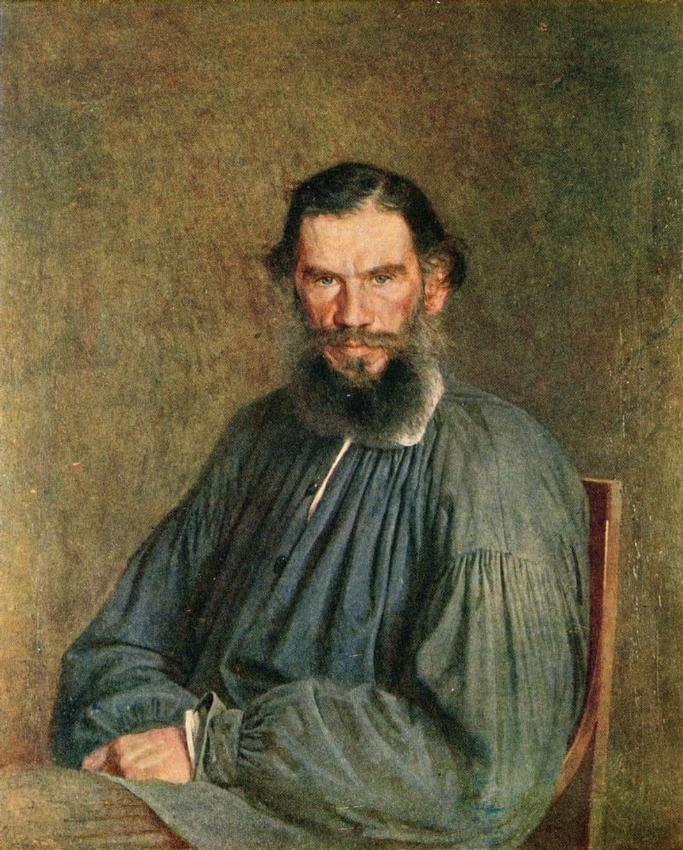  Leo Tolstoy Illustration from the book "History of Moscow"