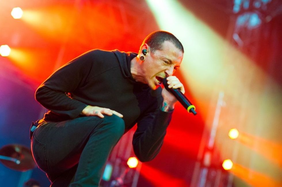Linkin Park performs on Linkin Park Live World Tour