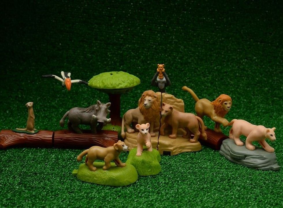 Lion King figurines by McDonald's happy meal toys