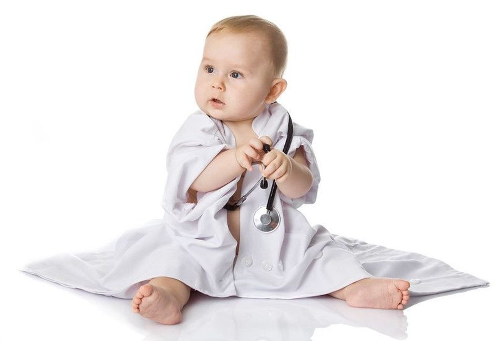 Little doctor baby boy