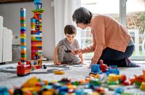 Little toddler boy playing