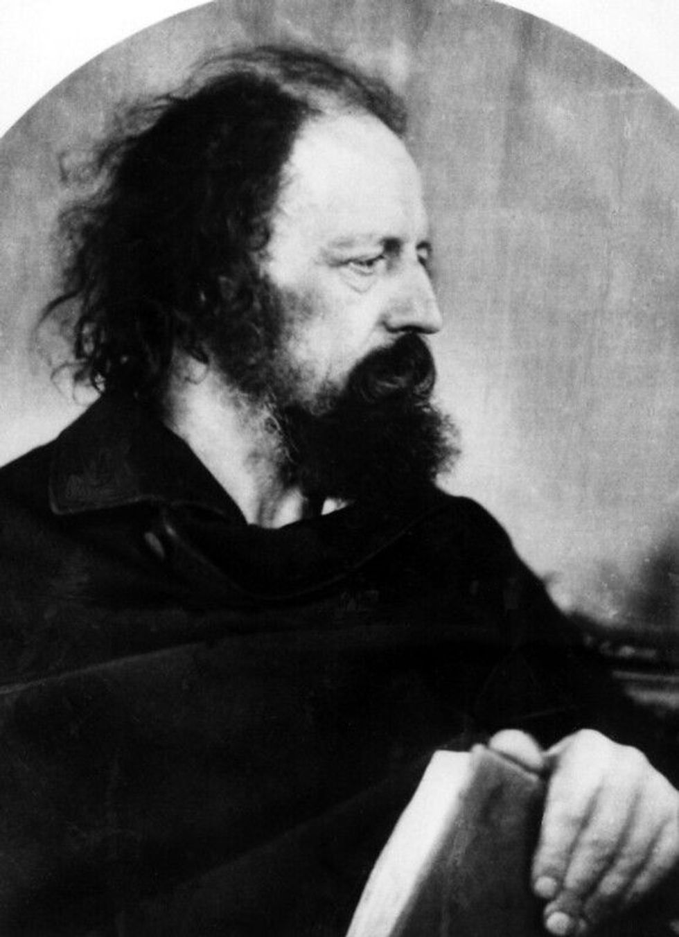 Lord Alfred Tennyson black and white photo