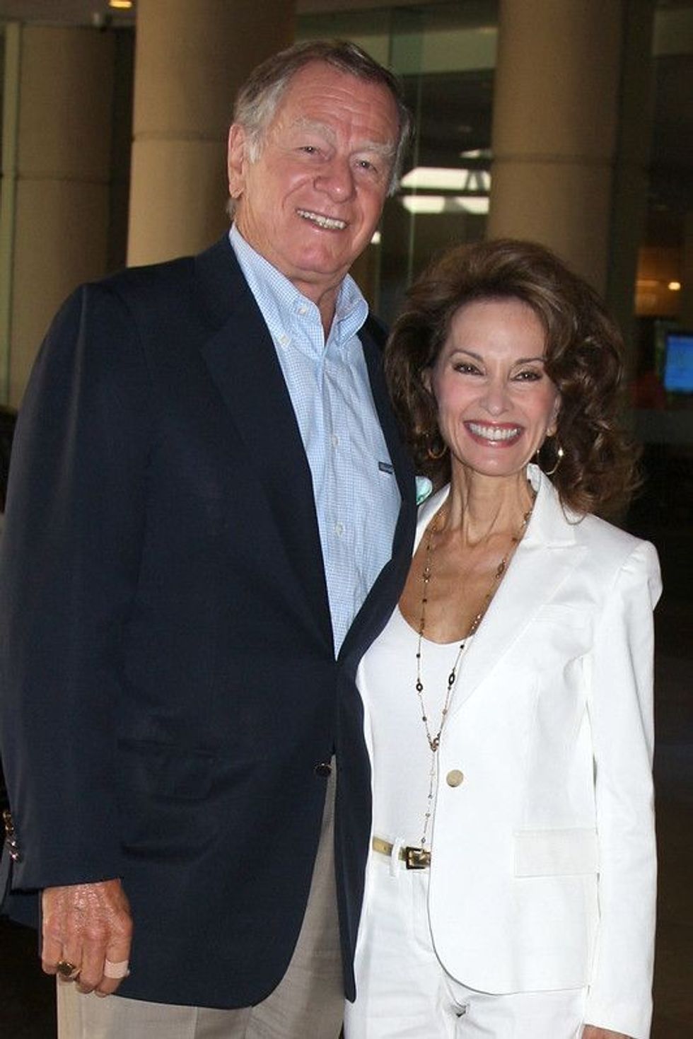 LOS ANGELES – AUGUST 2: Helmut Huber and Susan Lucci arrive at the Cable TCA Press Tour at the Beverly Hilton Hotel in Beverly Hills, California, on August 2, 2012.