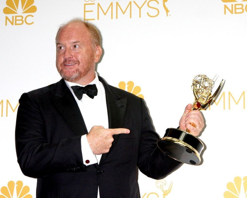 Louis C.K. at the 2014 Primetime Emmy Awards - Press Room at Nokia Theater at LA Live on August 25, 2014 in Los Angeles, CA