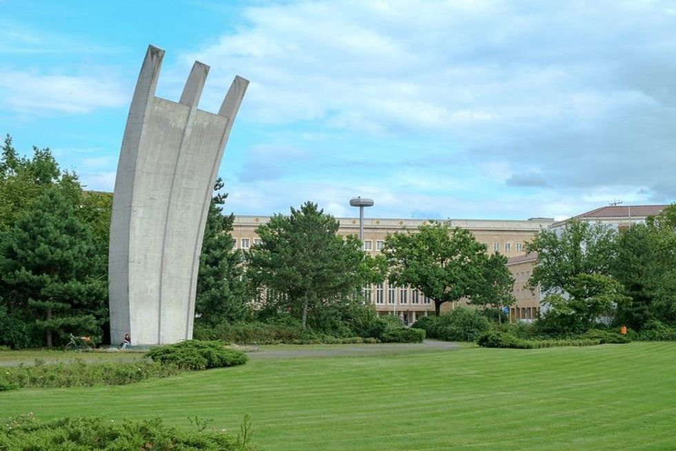Luftbruckendenkmal (Berlin Airlift Memorial) at the former Airport Tempelhof