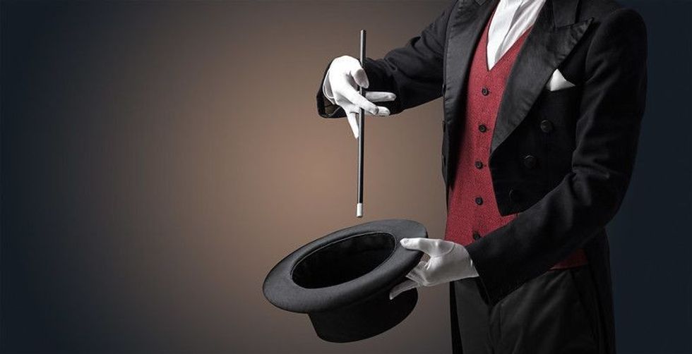 Magician doing magic