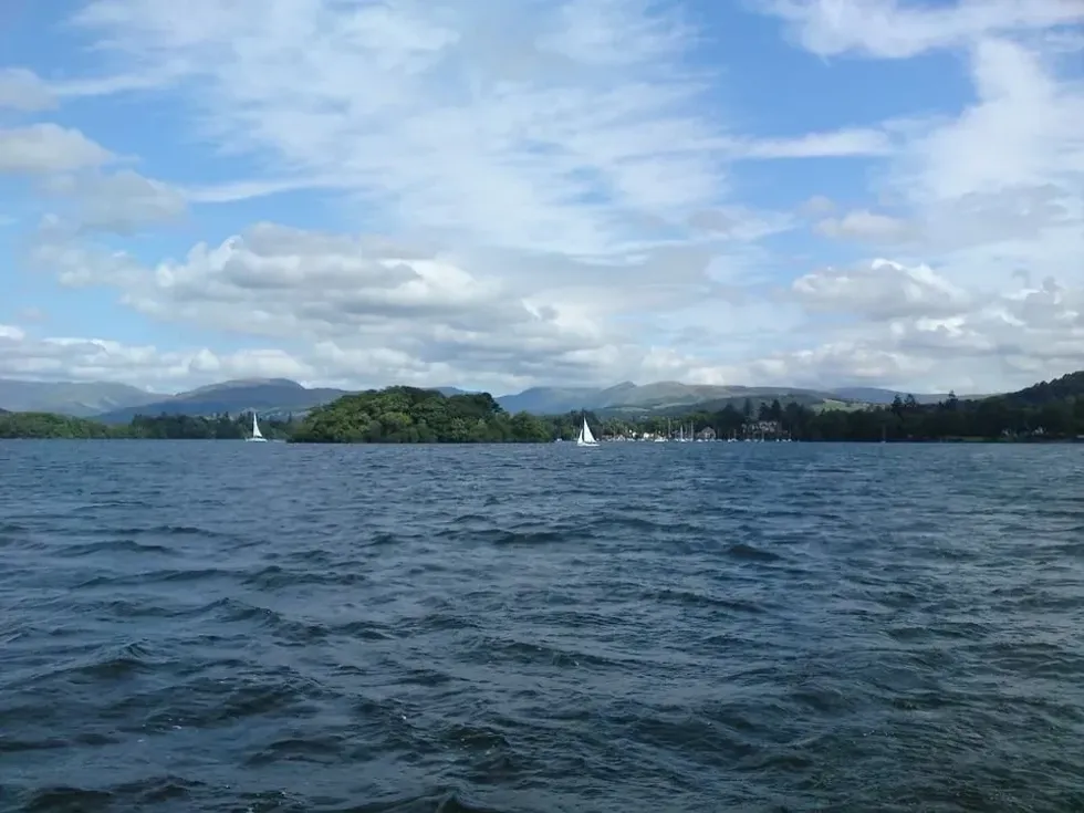 Many people set sail on the enchanting waters of Lake Windermere.