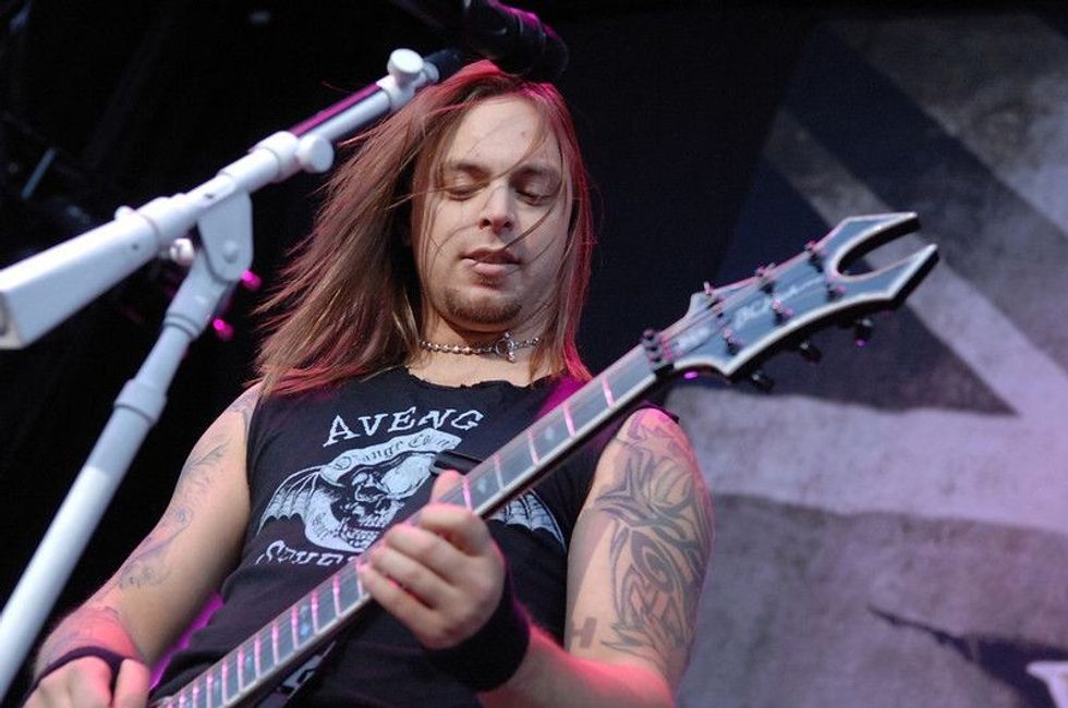 Matthew Tuck playing music