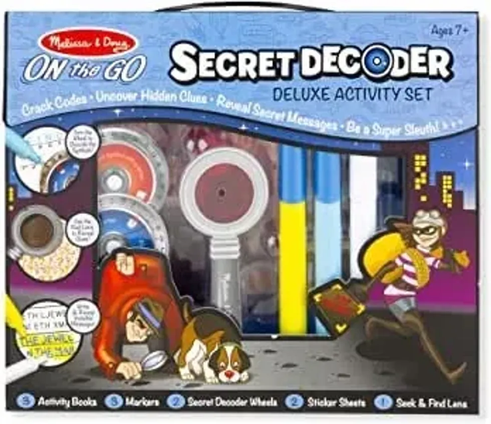 Melissa & Doug Secret Decoder Deluxe Activity Set.