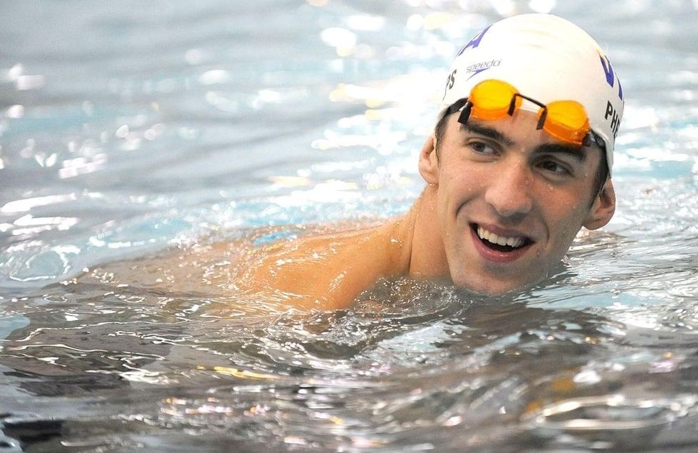 Michael Phelps at a public appearance