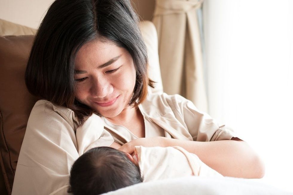 Milk from mother's breast is a natural medicine to baby.