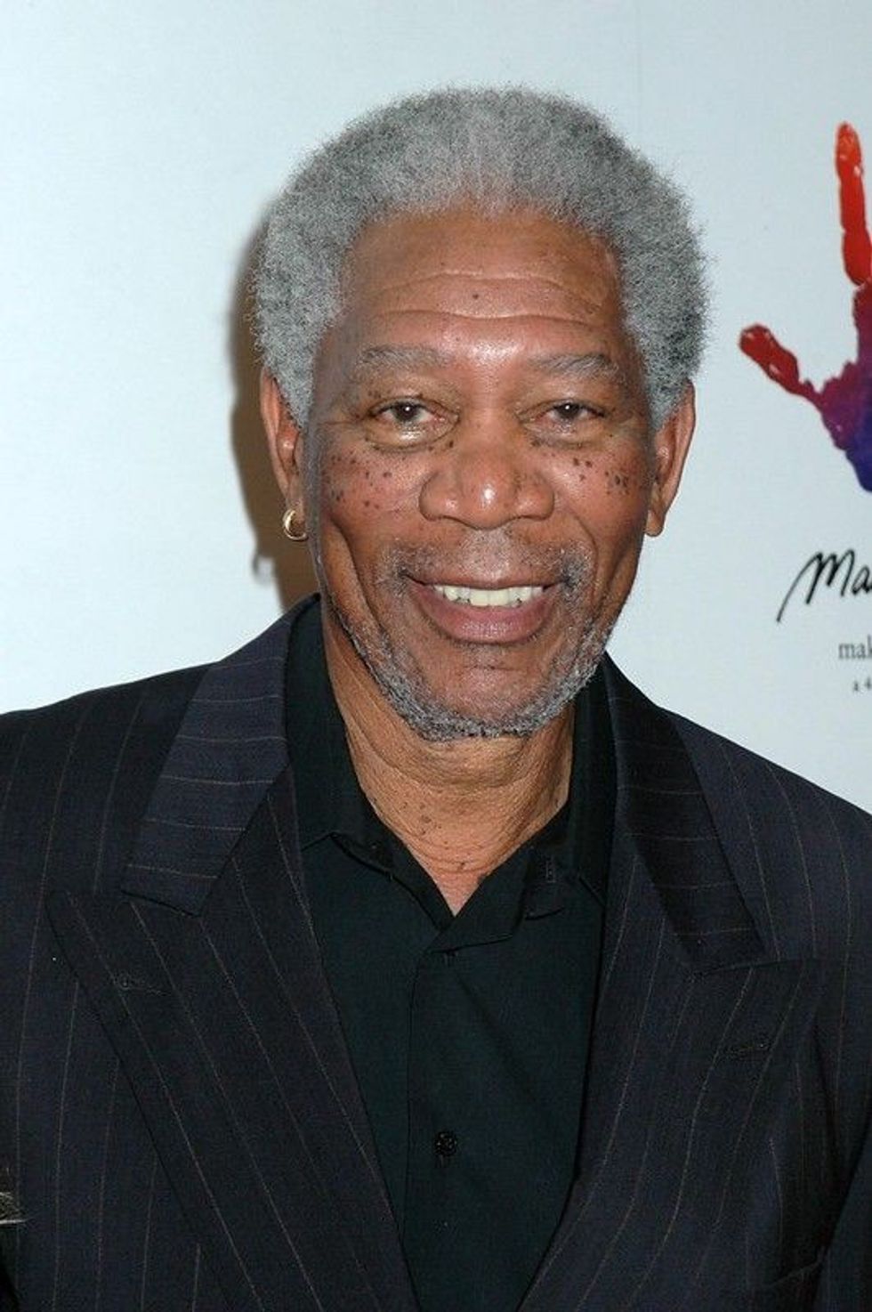 Morgan Freeman in black suit