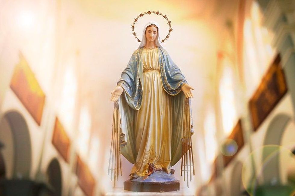 Mother Mary statue