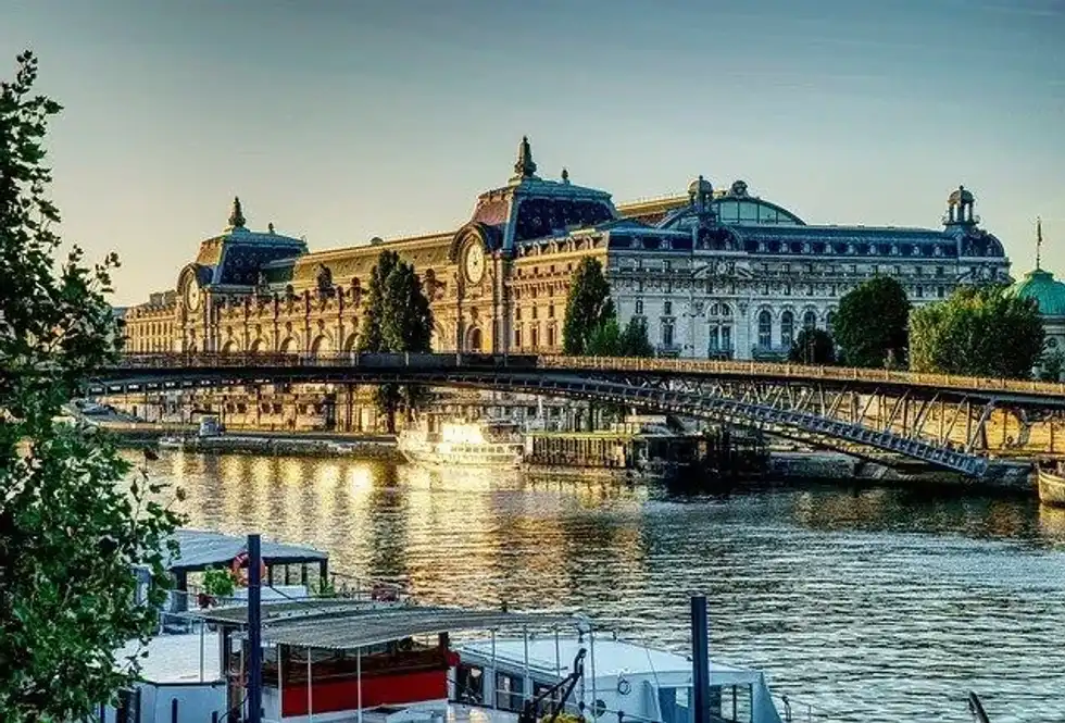 Musée d'Orsay facts state that this beautiful museum was a train station before being converted into an art museum.