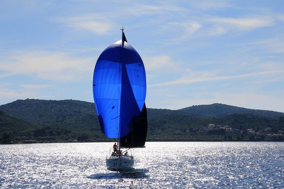 Names of sails and sail types will help you understand more about the rigged types of main mast sails.