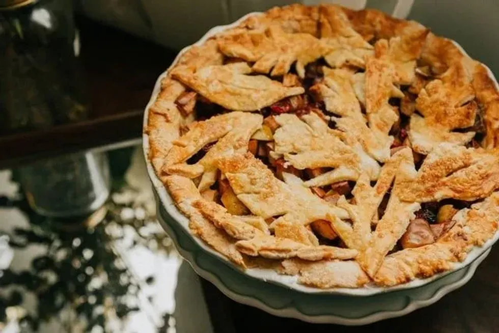 National Great American Pot Pie Day celebrates the delicacy with a filling of potatoes, carrots, and peas.