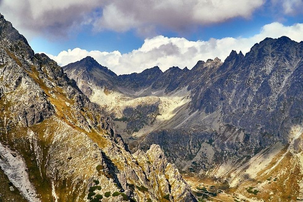 Nature scenery of mountains.