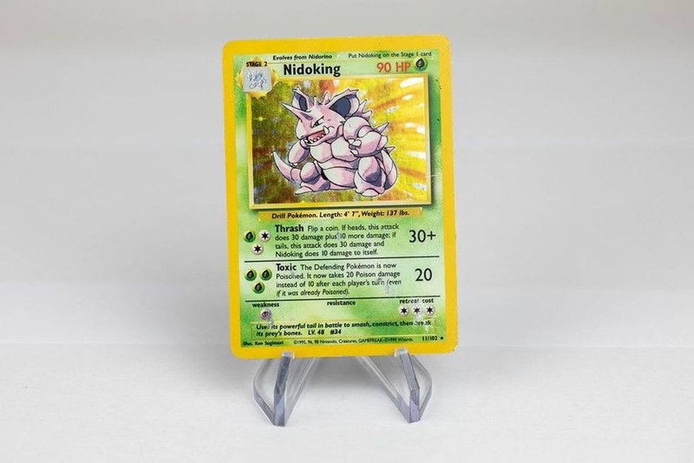 Nidoking Pokemon Card Front - Nickname