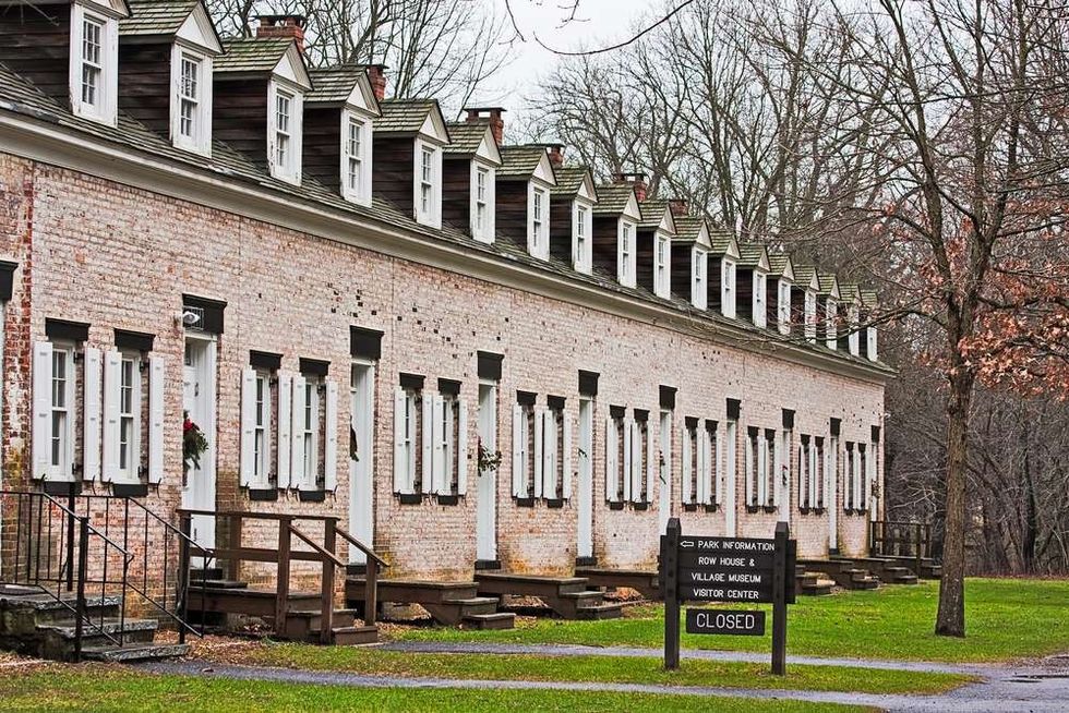 Old restored row houses