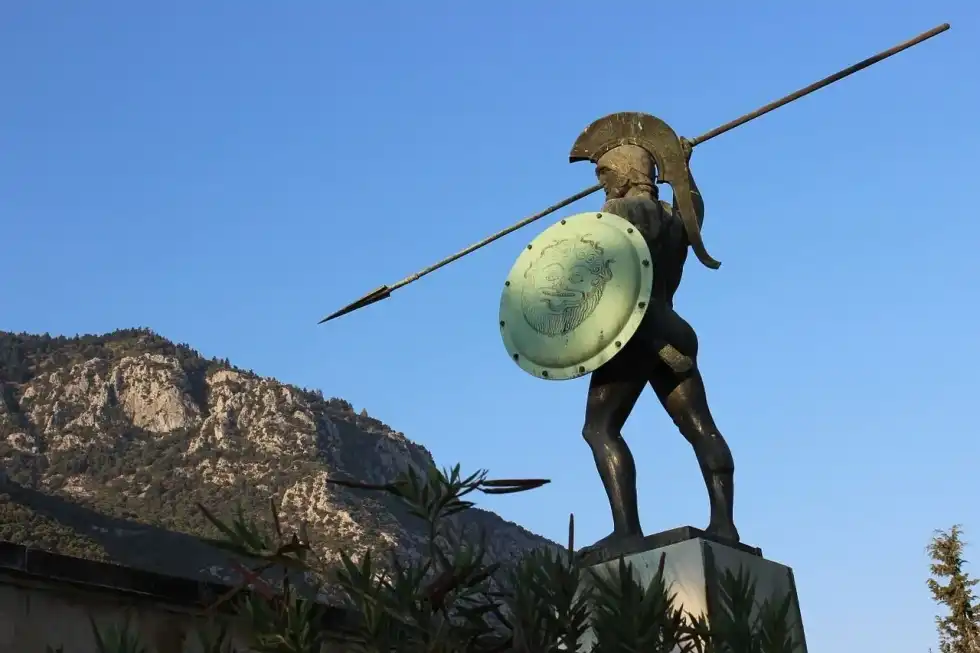 One of the Ancient Greece Sparta facts is that Spartan soldiers would never retreat or surrender from a battle.