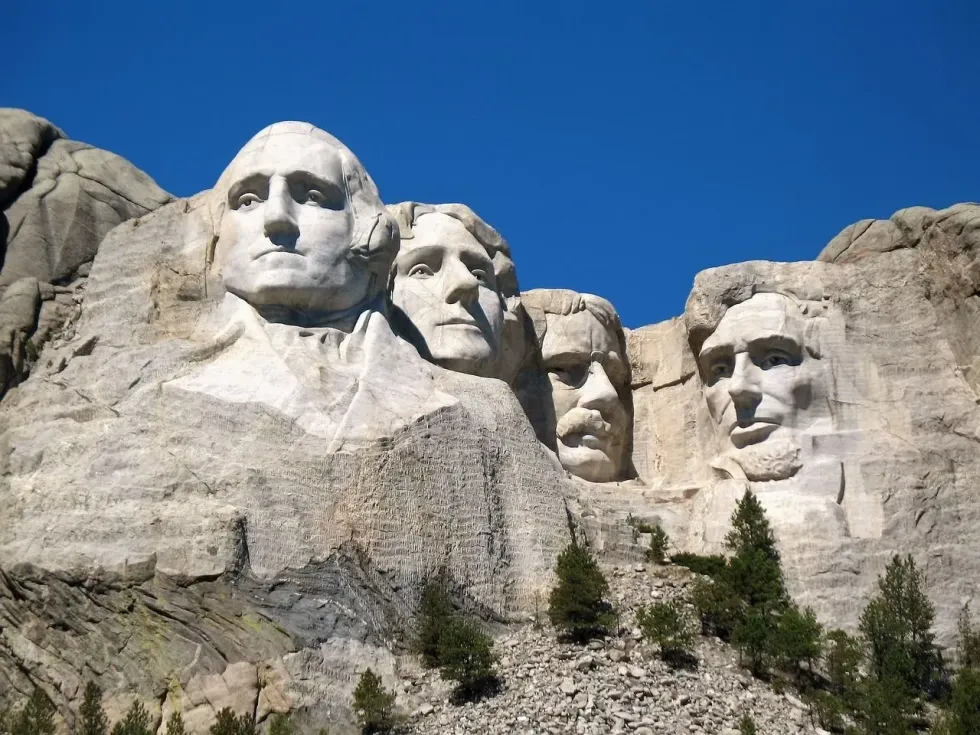 One of the famous Mount Rushmore national memorial facts is Jefferson was earlier supposed to be carved on the right of Washington.