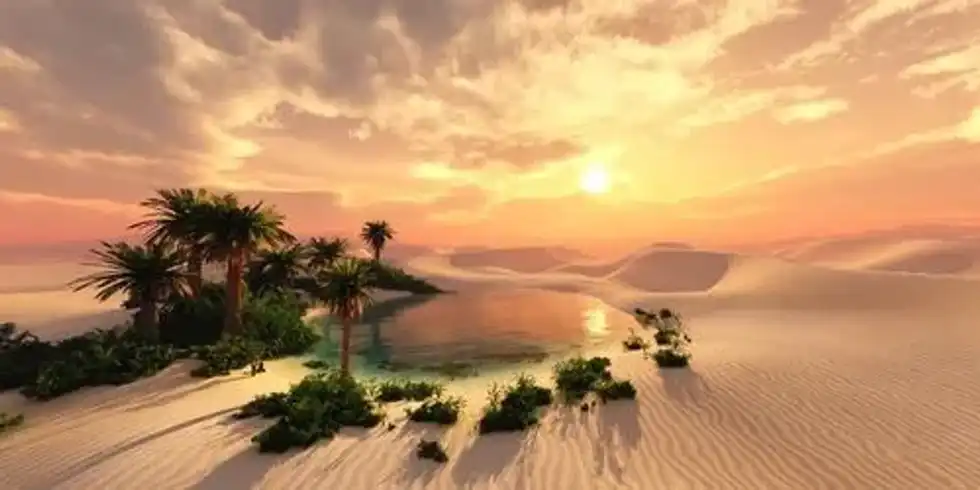 One of the most amazing oasis facts is that all oases in the world aren't natural oases as some are artificial as well, which are dug by men.