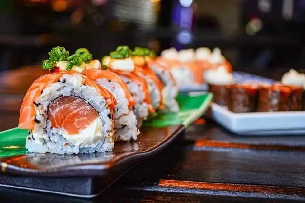 One of the sushi nutrition facts is that it contains fat and protein.