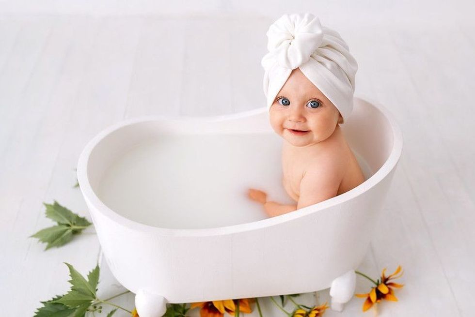 One year old baby girl takes bath - Nicknames