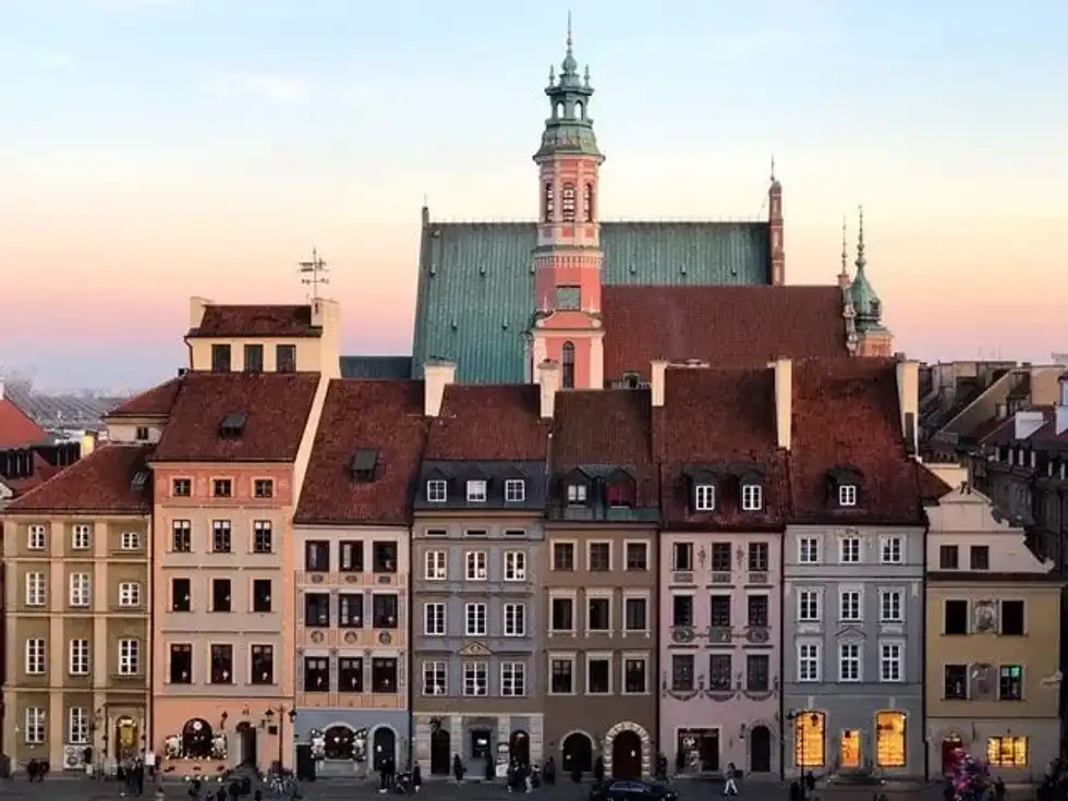 Over half of the city of Warsaw was rebuilt after WWII.