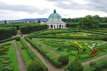 Over view of Flower Garden in Kromeriz.