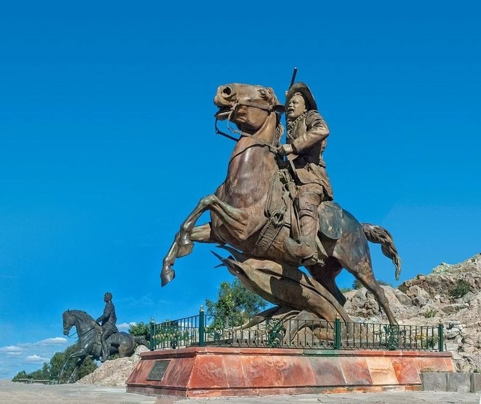 Pancho (General Francisco) Villa statue on La Bufa hill