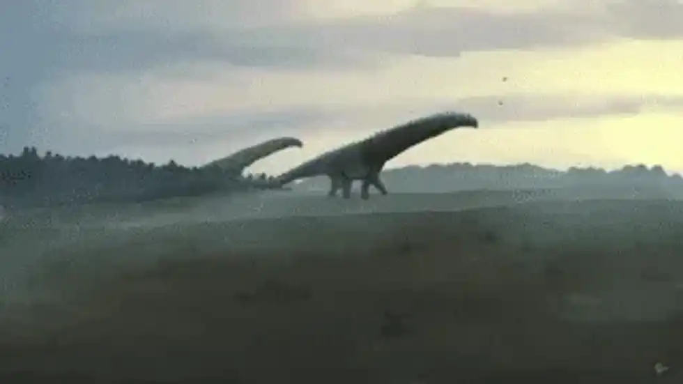 Patagotitan facts are about a dinosaur with a very long neck.