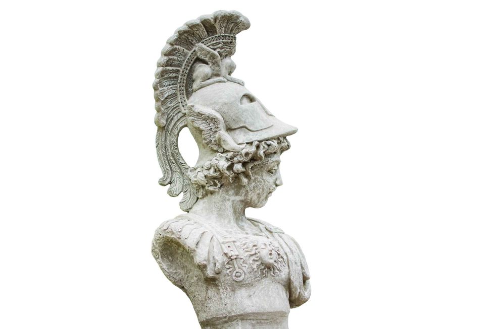 Perseus statue isolated