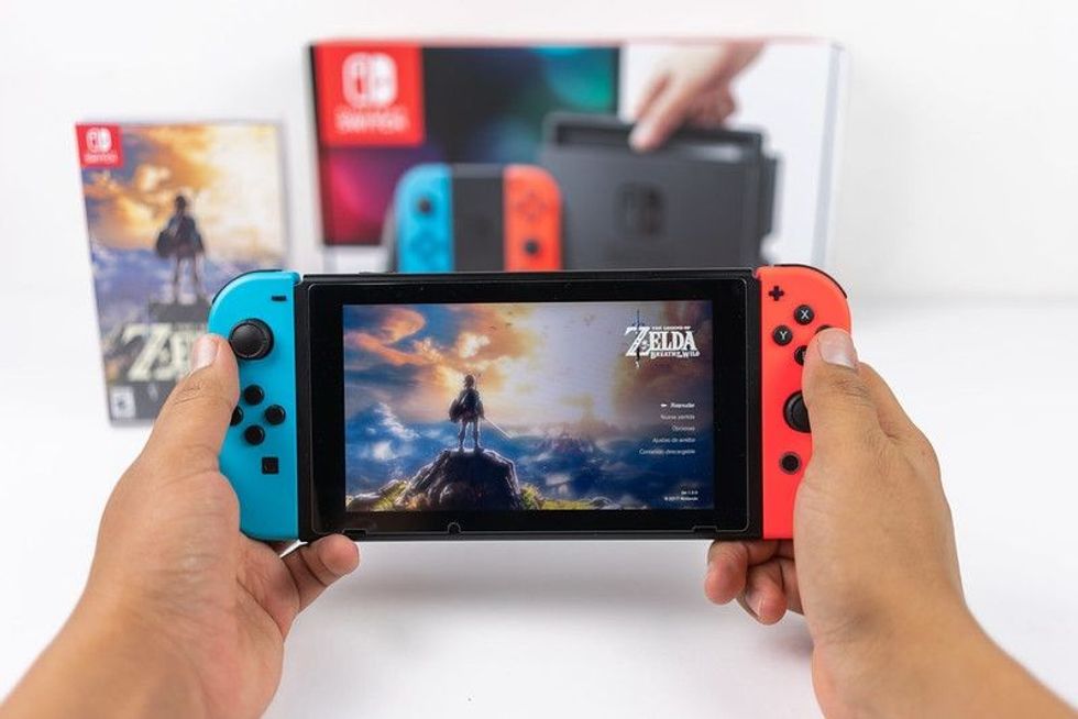 Playing Zelda breath of the wild