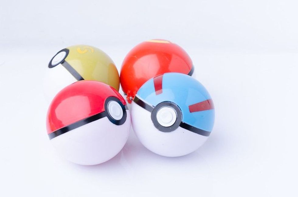 Pokeballs used to catch Pokemons