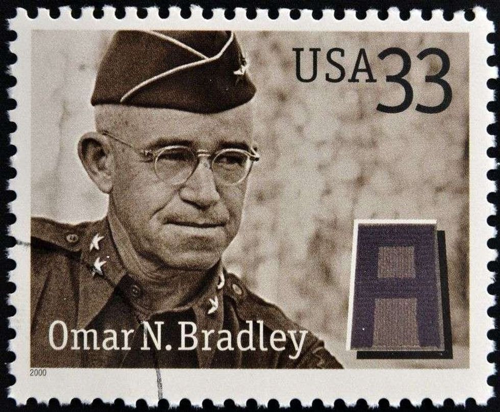 Postal stampage of Omar Nelson Bradley