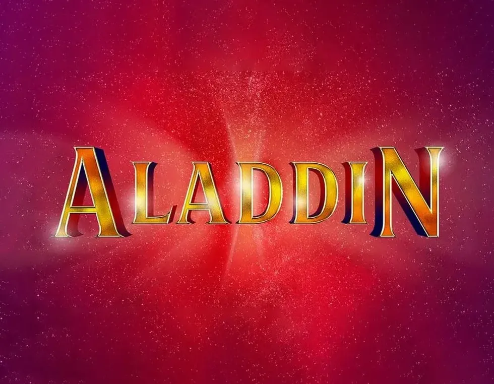 Poster for Lyric Hammersmith's Aladdin pantomime.
