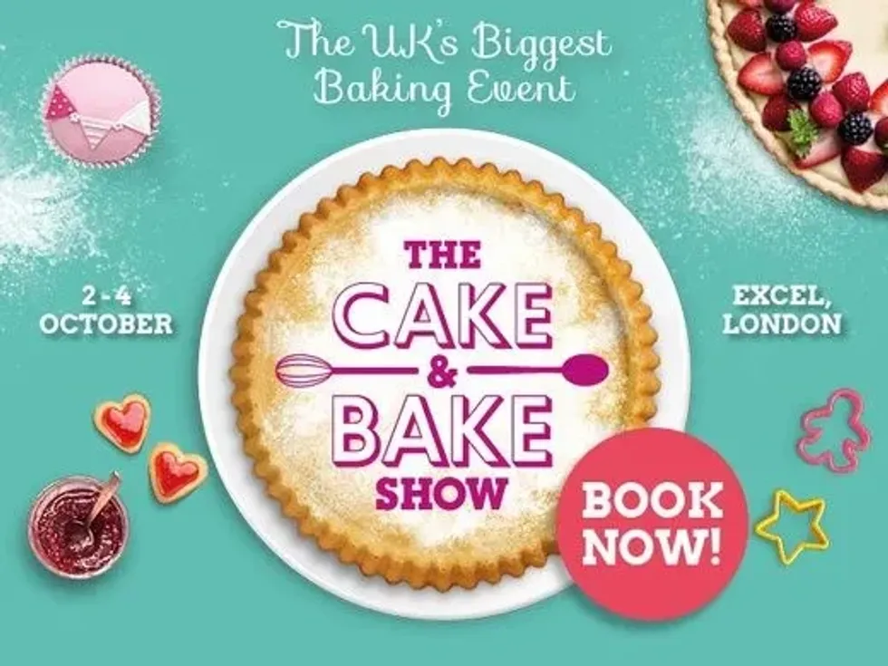 Poster for The Cake and Bake Show London.