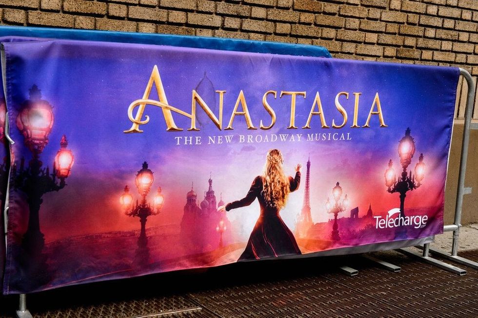 Poster of Disney's Anastasia Broadway Musical in New York City.